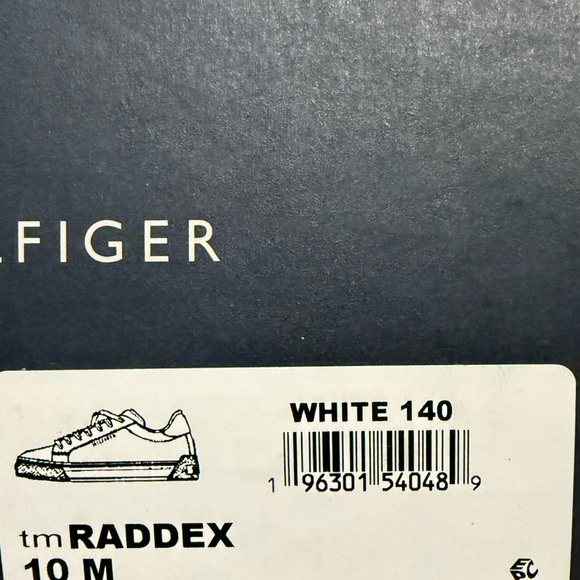 Tommy Hilfiger White and Navy Athletic Shoes - Picture 5 of 16